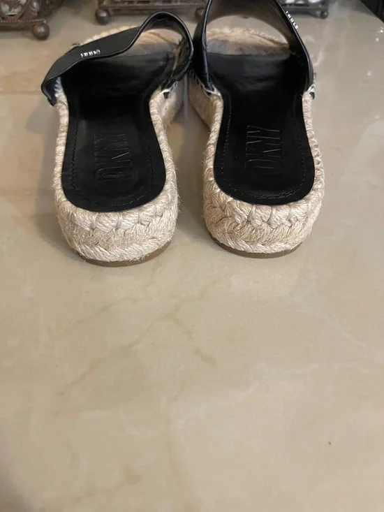 DKNY Camillo Womens espadrilles Sandals Black size 8M - Picture 7 of 9